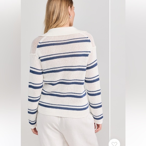 Vince Racked
Ribbed Stripe Cotton Knit Pullover Blue and White Size Small - Picture 5 of 12